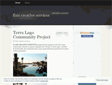 Tablet Screenshot of flaircreativeservices.wordpress.com