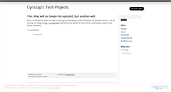 Desktop Screenshot of mytechprojects.wordpress.com