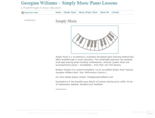 Tablet Screenshot of georginawilliams.wordpress.com