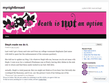 Tablet Screenshot of myrightbreast.wordpress.com