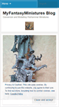 Mobile Screenshot of myfantasyminiatures.wordpress.com