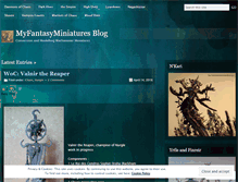 Tablet Screenshot of myfantasyminiatures.wordpress.com