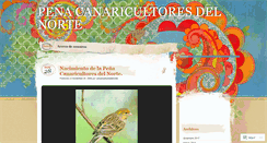 Desktop Screenshot of canaricultoresdelnorte.wordpress.com