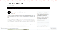 Desktop Screenshot of lifeplusmakeup.wordpress.com