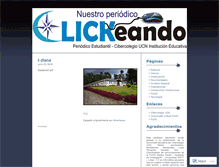 Tablet Screenshot of clikeando.wordpress.com