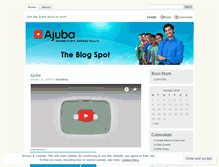 Tablet Screenshot of ajubablog.wordpress.com