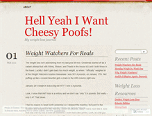 Tablet Screenshot of hellyeahiwantcheesypoofs.wordpress.com