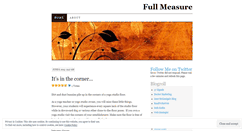 Desktop Screenshot of fullmeasure.wordpress.com