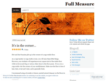 Tablet Screenshot of fullmeasure.wordpress.com