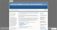 Desktop Screenshot of kccartsandsciences.wordpress.com