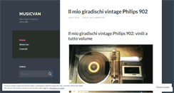 Desktop Screenshot of musicvan.wordpress.com