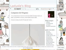 Tablet Screenshot of ladyole.wordpress.com