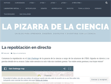 Tablet Screenshot of lapizarradelaciencia.wordpress.com