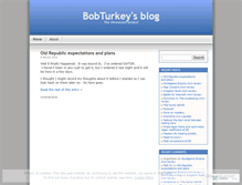 Tablet Screenshot of bobturkey.wordpress.com