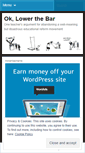 Mobile Screenshot of oklowerthebar.wordpress.com