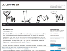 Tablet Screenshot of oklowerthebar.wordpress.com