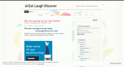 Desktop Screenshot of eatlaughdiscover.wordpress.com