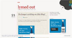 Desktop Screenshot of lymedout.wordpress.com