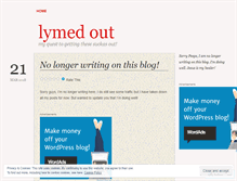 Tablet Screenshot of lymedout.wordpress.com