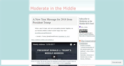 Desktop Screenshot of moderateinthemiddle.wordpress.com