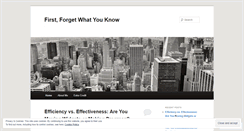 Desktop Screenshot of firstforgetwhatyouknow.wordpress.com