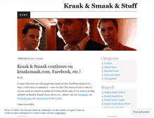 Tablet Screenshot of kraaksmaak.wordpress.com