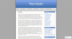 Desktop Screenshot of chinavolcano.wordpress.com