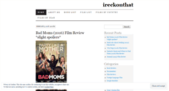 Desktop Screenshot of ireckonthat.wordpress.com
