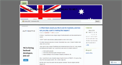 Desktop Screenshot of beingaustralian.wordpress.com