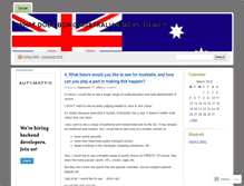 Tablet Screenshot of beingaustralian.wordpress.com