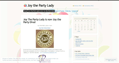 Desktop Screenshot of joythepartylady.wordpress.com