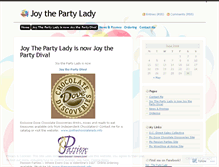 Tablet Screenshot of joythepartylady.wordpress.com