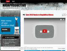 Tablet Screenshot of nadaproductivo.wordpress.com