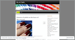 Desktop Screenshot of myartnailsblog.wordpress.com