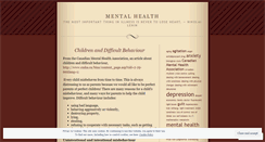 Desktop Screenshot of mentalillnessandhealth.wordpress.com