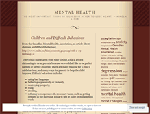 Tablet Screenshot of mentalillnessandhealth.wordpress.com