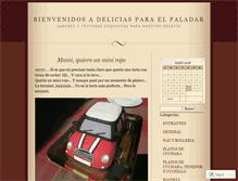 Tablet Screenshot of deliciasparaelpaladar.wordpress.com