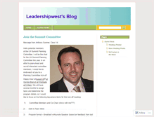 Tablet Screenshot of leadershipwest.wordpress.com