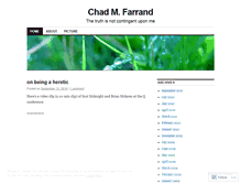 Tablet Screenshot of chadfarrand.wordpress.com