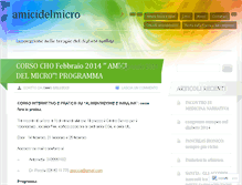 Tablet Screenshot of amicidelmicro.wordpress.com