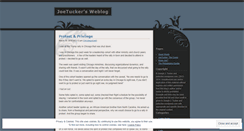 Desktop Screenshot of joetucker.wordpress.com