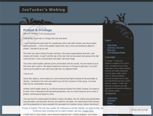 Tablet Screenshot of joetucker.wordpress.com