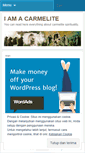 Mobile Screenshot of iamcarmelite.wordpress.com