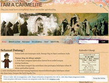 Tablet Screenshot of iamcarmelite.wordpress.com