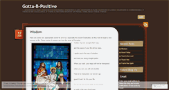 Desktop Screenshot of gottabpositve.wordpress.com