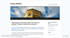 Desktop Screenshot of humanwelfare.wordpress.com