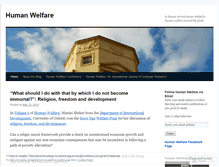 Tablet Screenshot of humanwelfare.wordpress.com