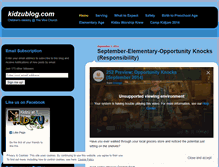 Tablet Screenshot of kidzu.wordpress.com