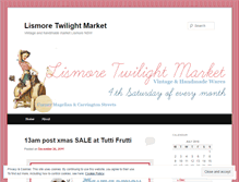 Tablet Screenshot of lismoretwilightmarket.wordpress.com