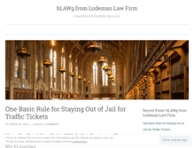 Tablet Screenshot of ludemanlaw.wordpress.com